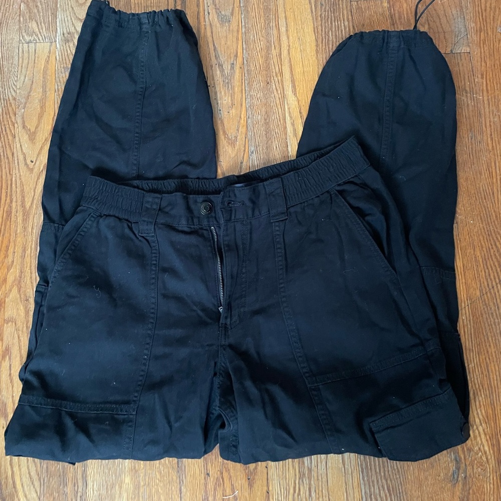 Black cargo pants